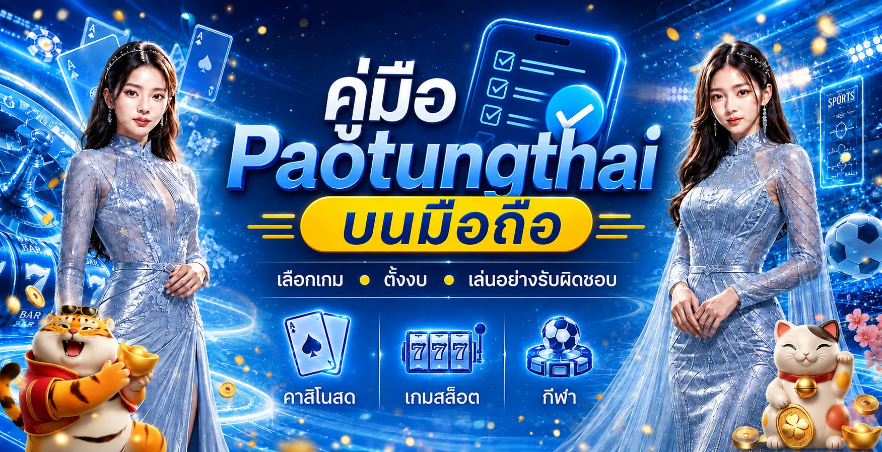Paotungthai บนมือถือ | เลือกเกม ตั้งงบ และใช้งานปลอดภัย